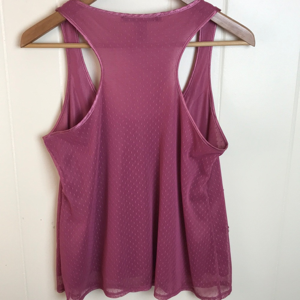 American Rag Dusty Rose Beaded Tank Top - Picture 3 of 5